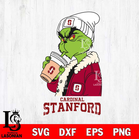 Stanford Cardinal Grinch Bougie Football Svg Eps Dxf Png File, Digital Download, Instant Download