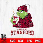 Stanford Cardinal Grinch Leopard Christmas Cut Files Cricut, Svg Dxf Eps Png file, Digital download , Silhouette