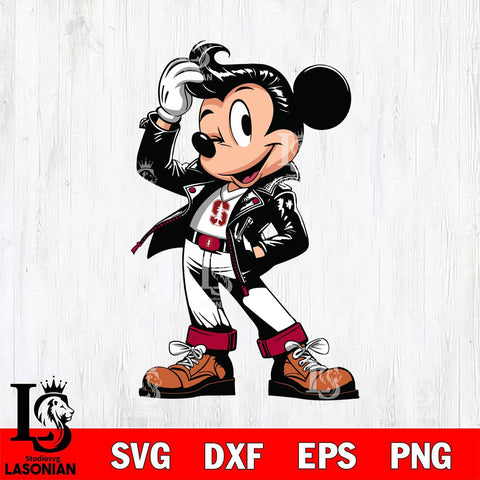 Stanford Cardinal Handsome Mickey Mouse Svg Eps Dxf Png File, Digital Download, Instant Download