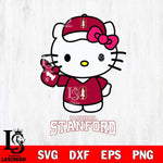 Stanford Cardinal Hello Kitty Best Fan Svg Eps Dxf Png File, Digital Download, Instant Download