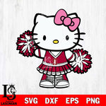 Stanford Cardinal Hello Kitty Cheerleader 11 Svg Eps Dxf Png File, Digital Download, Instant Download