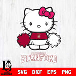 Stanford Cardinal Hello Kitty Cheerleader 2 Svg Eps Dxf Png File, Digital Download, Instant Download