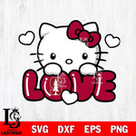 Stanford Cardinal Hello Kitty Love Svg Eps Dxf Png File, Digital Download, Instant Download