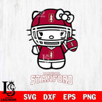 Stanford Cardinal Hello Kitty NCAA 1 Svg Eps Dxf Png File, Digital Download, Instant Download