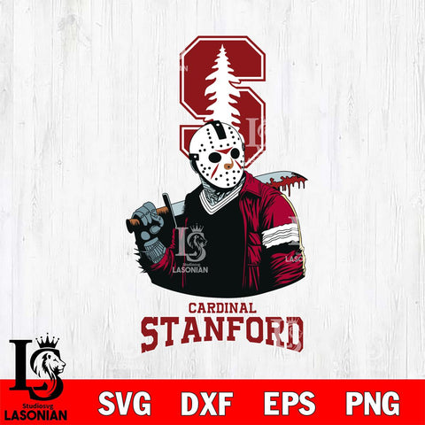 Stanford Cardinal Jason Voorhees 10 Svg Eps Dxf Png File, Digital Download