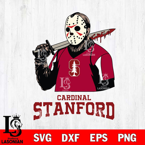 Stanford Cardinal Jason Voorhees 11 Svg Eps Dxf Png File, Digital Download