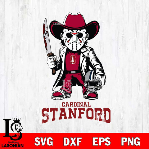 Stanford Cardinal Jason Voorhees 3 Svg Eps Dxf Png File, Digital Download