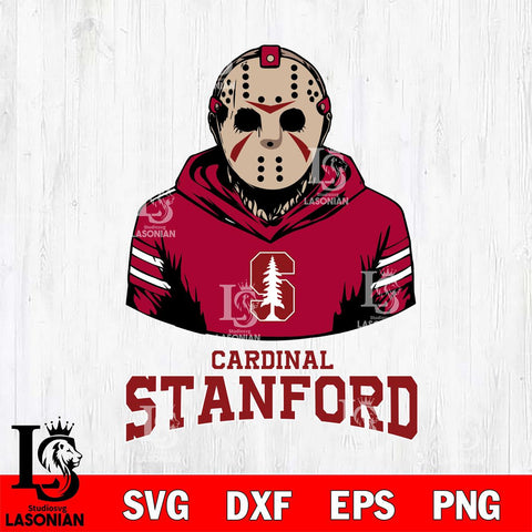 Stanford Cardinal Jason Voorhees 4 Svg Eps Dxf Png File, Digital Download