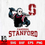 Stanford Cardinal Jason Voorhees 5 Svg Eps Dxf Png File, Digital Download