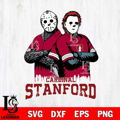 Stanford Cardinal Jason Voorhees 8 Svg Eps Dxf Png File, Digital Download