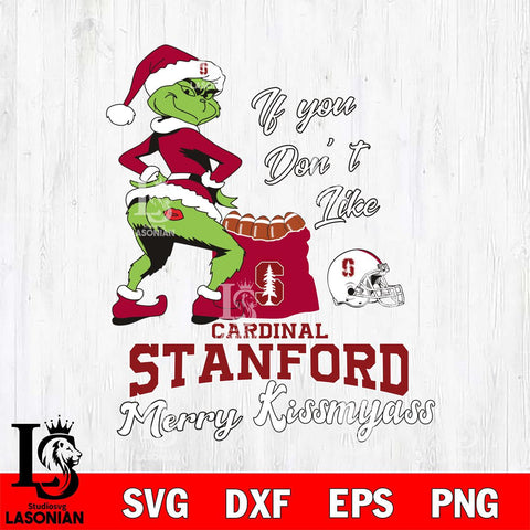 Stanford Cardinal Merry kissmyass grinch Svg Eps Dxf Png File,NCAA Svg Files,Digital Download,Sublimation,Instant Download