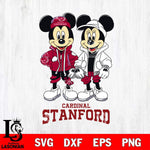 Stanford Cardinal Mickey Minnie Mouse Football Svg Eps Dxf Png File, NCAA svg , File Cut , Digital Download , Instant Download, Cut Svg Files