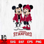 Stanford Cardinal Mickey Minnie Mouse Rugby Svg Eps Dxf Png File, NCAA svg , File Cut , Digital Download , Instant Download, Cut Svg Files