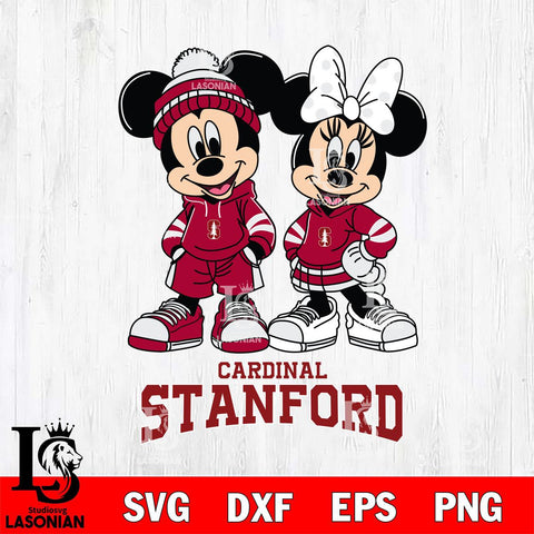 Stanford Cardinal Mickey Minnie Rugby Hoodie Svg Eps Dxf Png File, NCAA svg , File Cut , Digital Download , Instant Download, Cut Svg Files