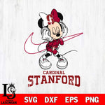 Stanford Cardinal Minnie Mouse Dancing NIKE, Svg Eps Dxf Png File, Digital Download