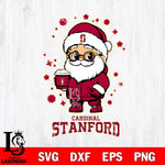 Stanford Cardinal Santa Claus Coffe Svg dxf eps png pdf file,NCAA svg,Digital Download,Cricut file