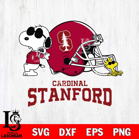 Stanford Cardinal Snoopy Sport 2 Svg Eps Dxf Png File, Digital Download