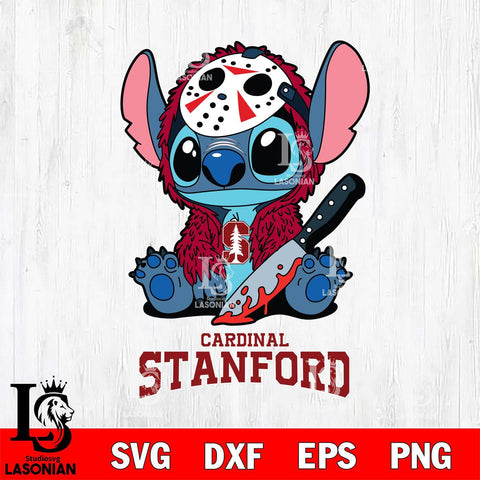 Stanford Cardinal Stitch Jason Voorhees Svg Eps Dxf Png File, NCAA svg, Digital Download, Instant Download