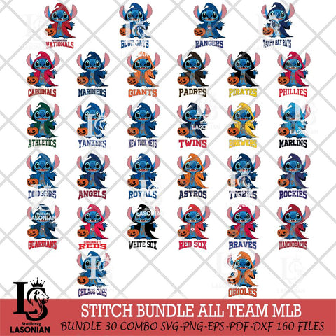 Stitch Horror MLB Svg Eps Dxf Png File, Bundle MLB svg, Digital Download, Instant Download