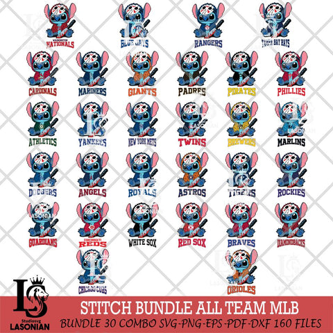 Stitch Jason Voorhees MLB Svg Eps Dxf Png File, Bundle MLB svg, Digital Download, Instant Download