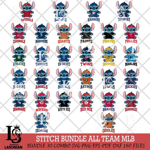 Stitch Mummy MLB Svg Eps Dxf Png File, Bundle MLB svg, Digital Download, Instant Download