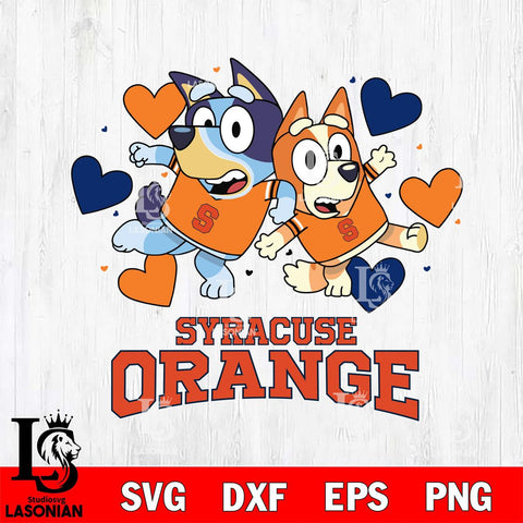 Syracuse Orange Bluey & Bingo 10 Svg Eps Dxf Png File, NCAA svg, Digital Download, Instant Download