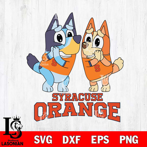 Syracuse Orange Bluey & Bingo 5 Svg Eps Dxf Png File, NCAA svg, Digital Download, Instant Download