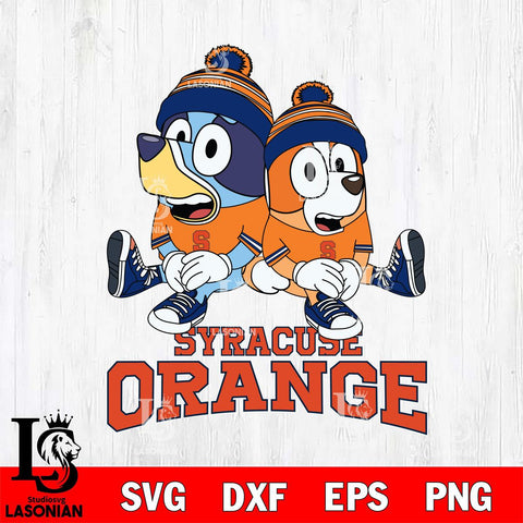 Syracuse Orange Bluey & Bingo 8 Svg Eps Dxf Png File, NCAA svg, Digital Download, Instant Download