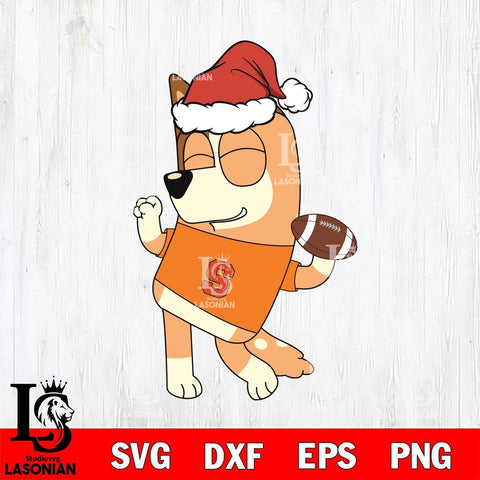 Syracuse Orange Bluey Chilli Christmas Svg Eps Dxf Png File, Digital Download, Instant Download