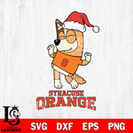 Syracuse Orange Bluey Chilli Happy Christmas Svg Eps Dxf Png File, Digital Download