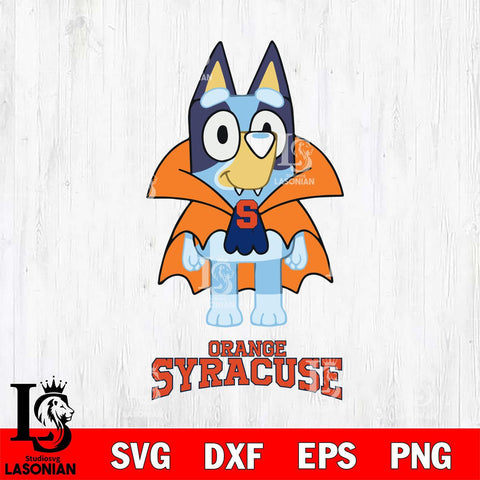 Syracuse Orange Bluey Dracula Halloween Svg Eps Dxf Png File, Digital Download, Instant Download