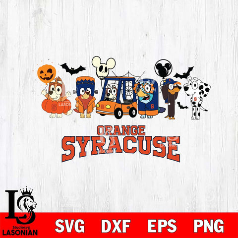 Syracuse Orange Bluey Halloween Svg Eps Dxf Png File, Digital Download, Instant Download