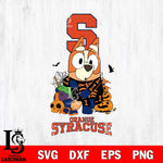 Syracuse Orange Bluey Halloween NCAA Svg Eps Dxf Png File, Digital Download, Instant Download