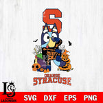 Syracuse Orange Bluey Halloween NCAA 2 Svg Eps Dxf Png File, Digital Download, Instant Download