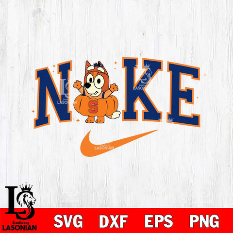 Syracuse Orange Bluey Halloween Nike NCAA Svg Eps Dxf Png File, Digital Download, Instant Download