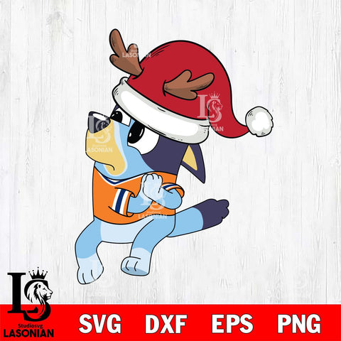 Syracuse Orange Bluey Santa Claus Christmas Svg Eps Dxf Png File, Digital Download, Instant Download