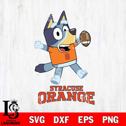 Syracuse Orange Bluey Sport Football Svg Eps Dxf Png File,NCAA Svg Files,Bluey svg ,Digital Download ,Instant Download, Cricut File