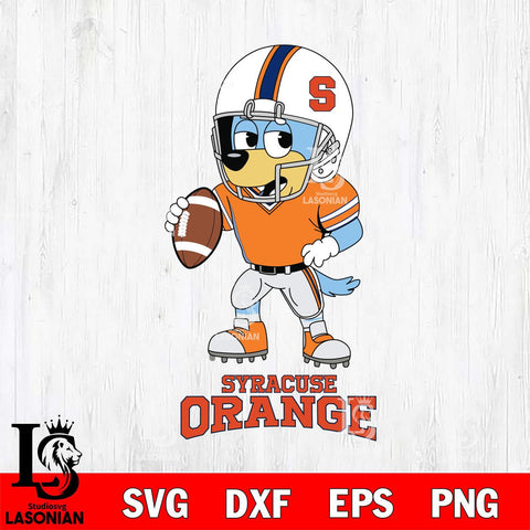 Syracuse Orange Bluey rugby Svg Eps Dxf Png File, Digital Download ,Instant Download, Cricut File