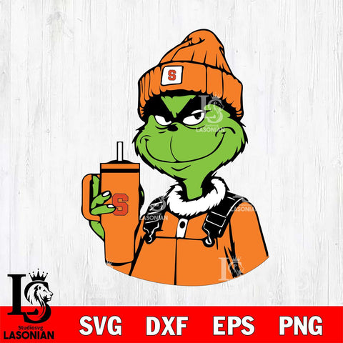 Syracuse Orange Boujee Grinch 2 Svg Eps Dxf Png File, Digital Download, Instant Download