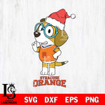 Syracuse Orange Christmas Bluey Honey Sport Cut Files,Bluey Cricut,Christmas Svg , Bluey svg , Digital Download, dxf eps png pdf file