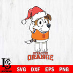 Syracuse Orange Christmas Bluey Jack Sport Cut Files,Bluey Cricut,Christmas Svg , Bluey svg , Digital Download, dxf eps png pdf file