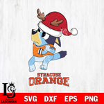 Syracuse Orange Christmas Bluey Santa Claus Cut Files,Bluey Cricut,Christmas Svg , Bluey svg , Digital Download, dxf eps png pdf file