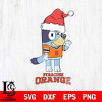 Syracuse Orange Christmas Bluey Say Hi Cut Files,Bluey Cricut,Christmas Svg , Bluey svg , Digital Download, dxf eps png pdf file