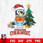 Syracuse Orange Christmas Bluey Tree Sport Cut Files,Bluey Cricut,Christmas Svg , Bluey svg , Digital Download, dxf eps png pdf file