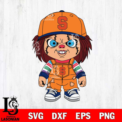 Syracuse Orange Chucky Football Horror Halloween Svg Eps Dxf Png File, NCAA svg, Digital Download, Instant Download