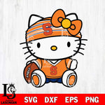 Syracuse Orange Cute Hello Kitty Football 12 Svg Eps Dxf Png File, NCAA svg, Digital Download, Instant Download