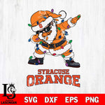 Syracuse Orange Dabbing Santa Claus Ugly Christmas Svg dxf eps png pdf file,NCAA svg,Digital Download,Cricut file