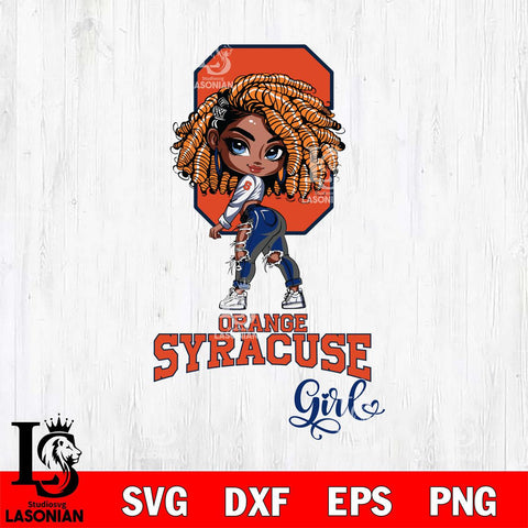 Syracuse Orange Fan Girl Svg Eps Dxf Png File, Digital Download, Instant Download