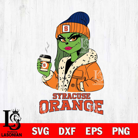 Syracuse Orange Girls Grinch Bougie Svg Eps Dxf Png File, Digital Download, Instant Download