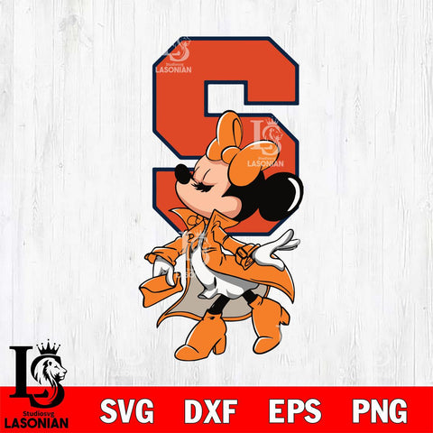 Syracuse Orange Glamorous Minnie Svg Eps Dxf Png File, Digital Download, Instant Download